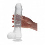 Pene finto con testicoli e ventosa fallo realistico dildo vaginale anale XL 24cm