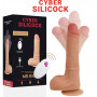vibratore con ventosa in silicone dildo vibrante vaginale anale fallo realistico