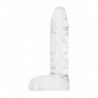 Dildo vaginale anale piccolo pene finto con testicoli mini fallo realistico 11cm