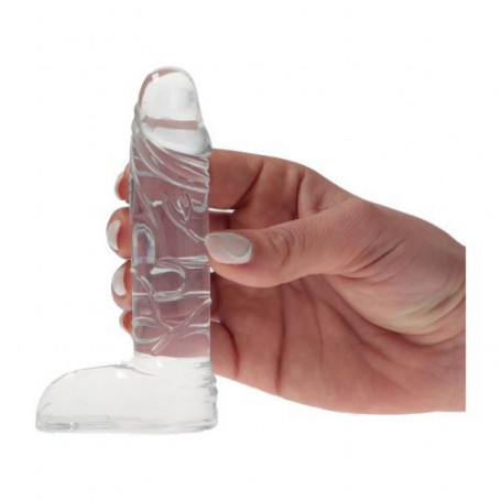 Dildo vaginale anale piccolo pene finto con testicoli mini fallo realistico 11cm