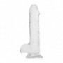 Fallo trasparente con ventosa pene finto anale dildo realistico vaginale piccolo