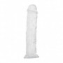 Dildo realistico fallo vaginale anale pene finto trasparente con ventosa strapON