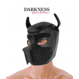 maschera facciale integrale cane bondage accessorio sadomaso bdsm fatishdog sexy