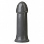 Fallo GROSSO per imbragatura dildo vaginale anale pene finto nero liscio strapON