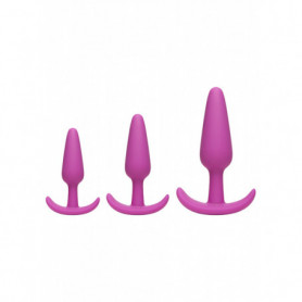 Set butt plug mini maxi kit fallo dilatatore rosa stimolatore anale dildo liscio