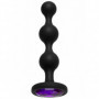 ButtPlug stimolatare anale fallo a sfere dilatatore dildo in silicone con pietra