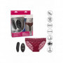 Slip sexy in pizzo rosso con ovetto vibrante stimolatore vaginale mini vibratore