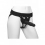 Vibratore indossabile cavo con imbragatura estensore pene dildo vaginale anale