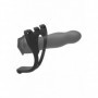Vibratore indossabile cavo con imbragatura estensore pene dildo vaginale anale