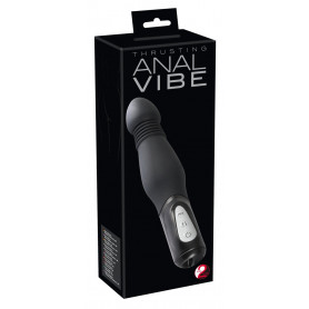 Vibratore su e giù dildo stimolatore anale fallo realistico nero vibrante liscio