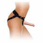 Fallo strap on dildo vaginale anale pene finto indossabile in silicone pegging