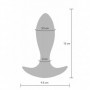 Anal plug butt vibrante in silicone morbido dilatatore vibratore dildo liscio