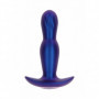 Plug anale gonfiabile vibrante dilatatore butt in silicone morbido dildo liscio