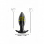 Plug anale in silicone morbido mini dilatatore butt dildo piccolo liscio black