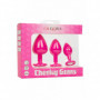 Kit anal plug butt in silicone con pietra dilatatore indossabile dildo mini maxi