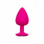 Kit anal plug butt in silicone con pietra dilatatore indossabile dildo mini maxi