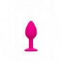 Kit anal plug butt in silicone con pietra dilatatore indossabile dildo mini maxi