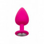 Kit anal plug butt in silicone con pietra dilatatore indossabile dildo mini maxi