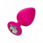 Kit anal plug butt in silicone con pietra dilatatore indossabile dildo mini maxi