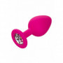 Kit anal plug butt in silicone con pietra dilatatore indossabile dildo mini maxi