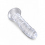 Fallo con ventosa pene finto realistico vaginale anale dildo trasparente morbido