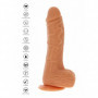 Vibratore vaginale anale con ventosa dildo in silicone realistico fallo vibrante