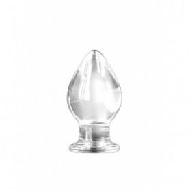 Plug in vetro maxi anal butt big dilatatore glas dildo liscio grande indossabile
