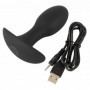 Plug anale vibrante in silicone mini vibratore butt morbido piccolo dildo liscio