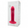 Vibratore con ventosa in silicone morbido dildo liscio vibrante anale e vaginale