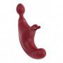 Vibratore rabbit doppio dildo vibrante in silicone per punto G clitoride vagina