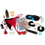 kit erotico sexy slip collant vibratore lubrificante preservativi anello fallico