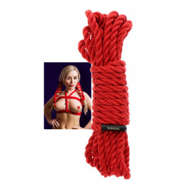 Corda rossa per giochi bondage sadomaso accessorio costrittivo fetish restraint