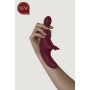 Vibratore rabbit doppio dildo vibrante in silicone per punto G clitoride vagina