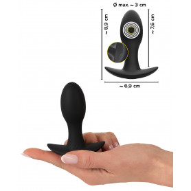 Plug anale vibrante in silicone mini vibratore butt morbido piccolo dildo liscio