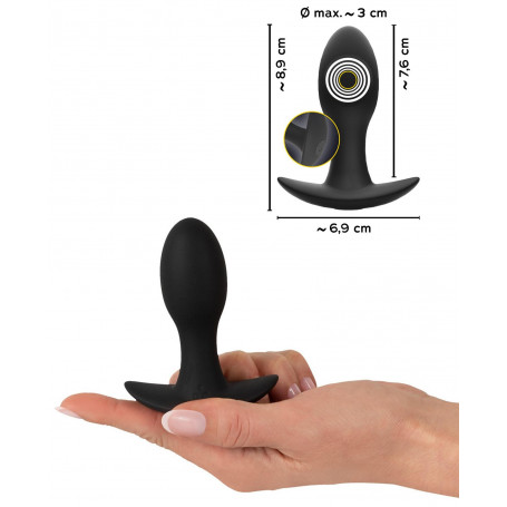 Plug anale vibrante in silicone mini vibratore butt morbido piccolo dildo liscio