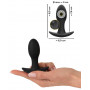 Plug anale vibrante in silicone mini vibratore butt morbido piccolo dildo liscio