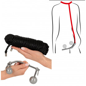 Costrittivo bondage kit corda con plug vaginale anale set restraint sadomaso sex