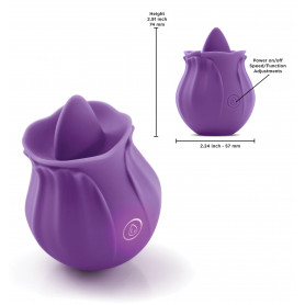 Stimolatore vibrante clitoride massaggiatore piccolo vibratore lingua vaginale