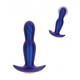 Plug anale gonfiabile vibrante dilatatore butt in silicone morbido dildo liscio