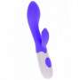 Vibratore rabbit in silicone doppio dildo vaginale clitoride vibrante per donna