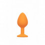 Plug anale in silicone con pietra kit dilatatore indossabile mini maxi dildo but