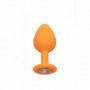 Plug anale in silicone con pietra kit dilatatore indossabile mini maxi dildo but