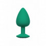 Kit anal plug butt in silicone con pietra mini maxi dilatatore dildo indossabile