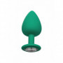Kit anal plug butt in silicone con pietra mini maxi dilatatore dildo indossabile