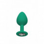 Kit anal plug butt in silicone con pietra mini maxi dilatatore dildo indossabile