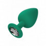 Kit anal plug butt in silicone con pietra mini maxi dilatatore dildo indossabile