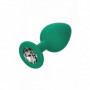 Kit anal plug butt in silicone con pietra mini maxi dilatatore dildo indossabile