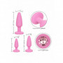 Plug anale in silicone kit dilatatore mini maxi indossabile con pietra dildo sex