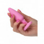 Plug anale in silicone kit dilatatore mini maxi indossabile con pietra dildo sex