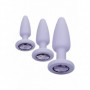 Plug anale in silicone indossabile kit dilatatore dildo mini maxi con pietra sex